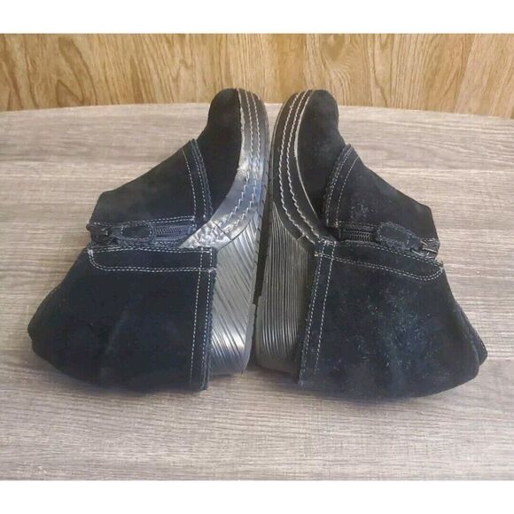 Dr Scholls Cuffed Ankle Boots Wedge Zipper Womens Size 10 - Picture 5 of 12